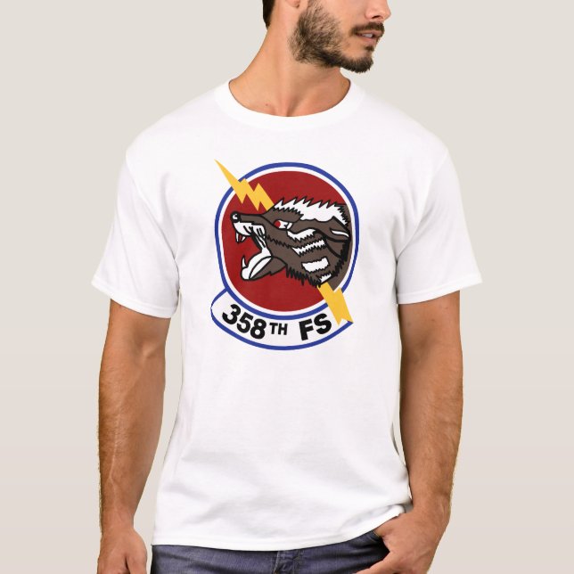 T-shirts 358th Esquadrão de combate (Frente)