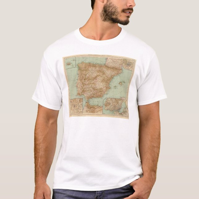 T-shirts 3738 espanha, Portugal (Frente)