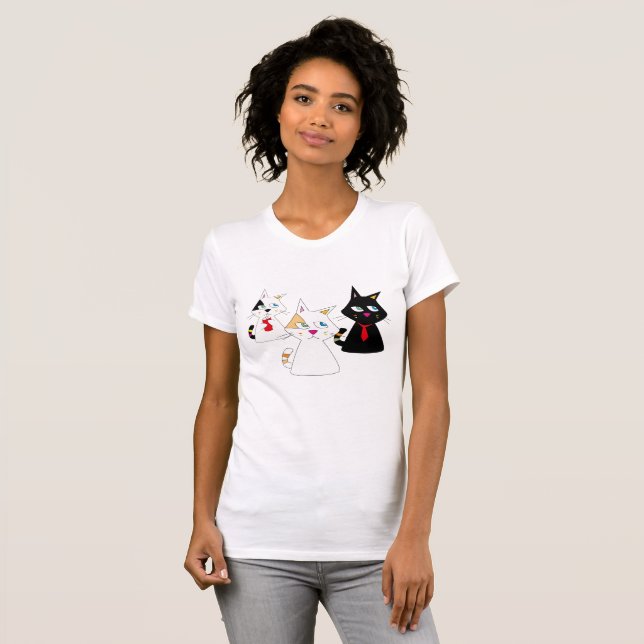 T-SHIRTS 3 GATOS (Frente Completa)
