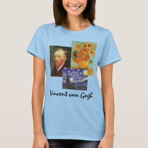 T-shirts 3 pinturas de arte famosas Vintage van Gogh