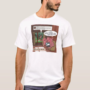 T-shirts 3 Porquinhos Inteligentes nas Mídias Sociais