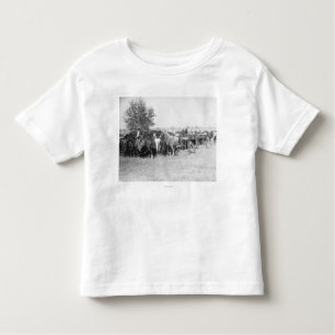 T-shirts 3 vaqueiros que Roping cavalos PhotographSouth