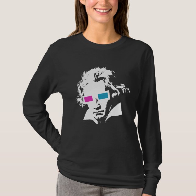 T-shirts 3D Beethoven (Frente)