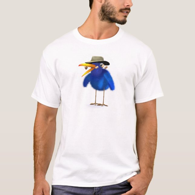 T-shirts 3d Blue Bird australiano (Frente)