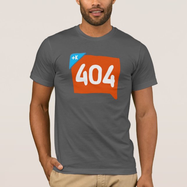 T-shirts 404 Klout não encontrado (Frente)