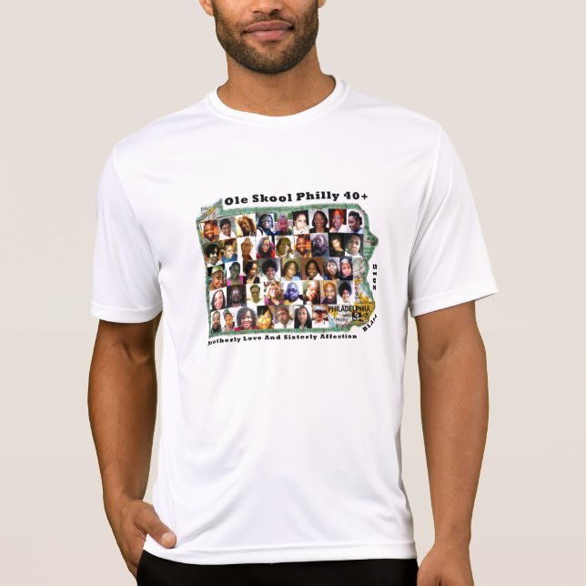 T-shirts 40+ Colagem n.o 3 (Frente)