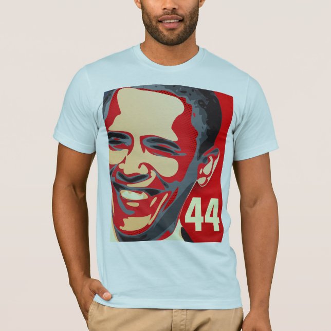 T-shirts 44o Presidente dos EUA - Barack Obama (Frente)
