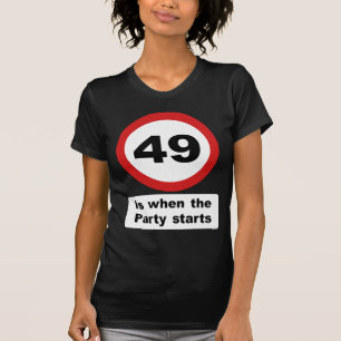 T-shirts 49 são quando o partido começa