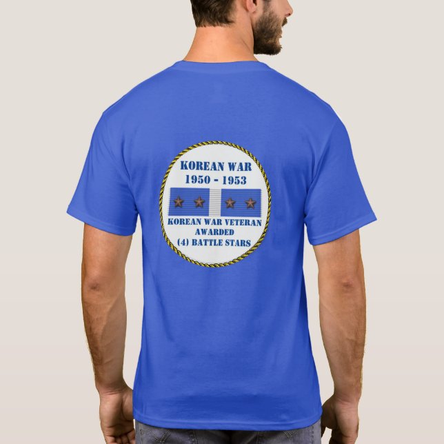 T-SHIRTS 4 BATALHAS ESTRELAS COREANAS GUERRA VETERAN (Verso)