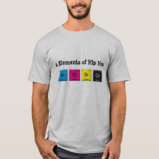 T-shirts 4 elementos de Hip Hop (Frente)