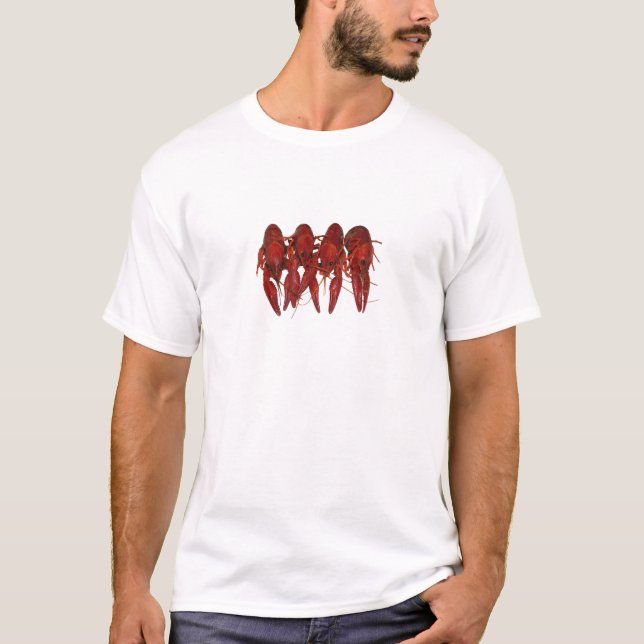 T-shirts 4 lagostins cozinhados (Frente)