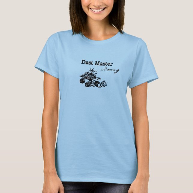 T-shirts 4wheeler, mestre da poeira, competindo (Frente)