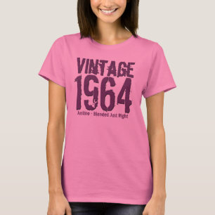 T-shirts 50º Presente de Aniversário de 1964 Misturado à