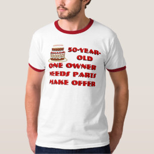 T-shirts 50 anos. Um dono. Precisa de peças. Fazer Oferta