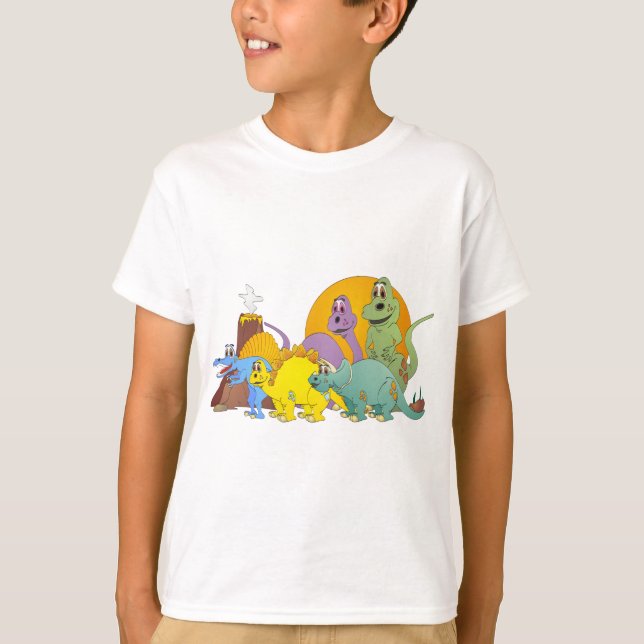 T-shirts 5 Amigos do Dinossauro (Frente)