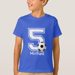 T-shirts 5 Aniversário futebol personalizado 2