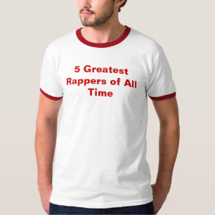 T-shirts 5 grandes rapperes de toda a hora