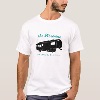 T-shirts 5o Gráfico da silhueta da roda rv
