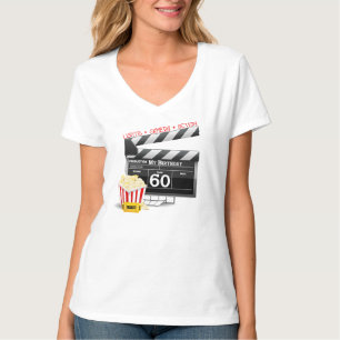 T-shirts 60º Tema do Filme de Aniversário
