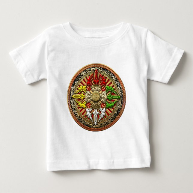 T-shirts [600] Tibetano - Dupla Dorje Mandala (Frente)