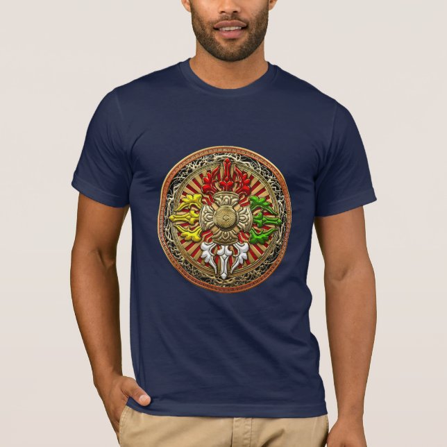 T-shirts [700] Mandala dobro tibetana de Dorje (Frente)