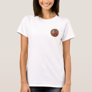 T-shirts [700] Tesouros Celtas - Três Cães em Dourado