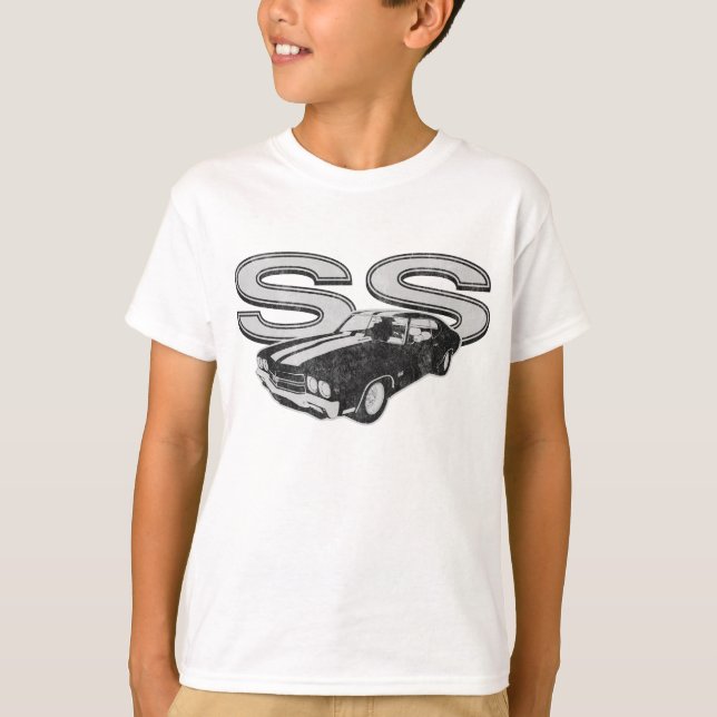 T-shirts 70 Chevelle SS afligido (Frente)