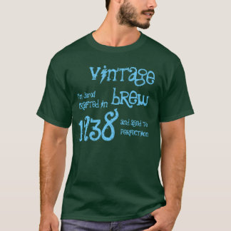 T-shirts 75th Nome 1938 da fermentação do vintage do