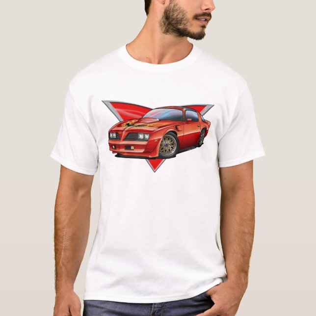 T-shirts 77-78 Firebird vermelho Ta (Frente)