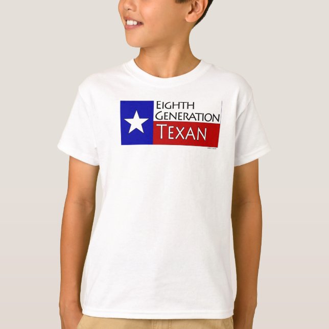 T-shirts 8o Texan da geração (Frente)