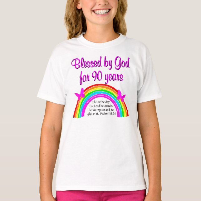 T-SHIRTS 90 BIRTHDAY BLESSING (Frente)