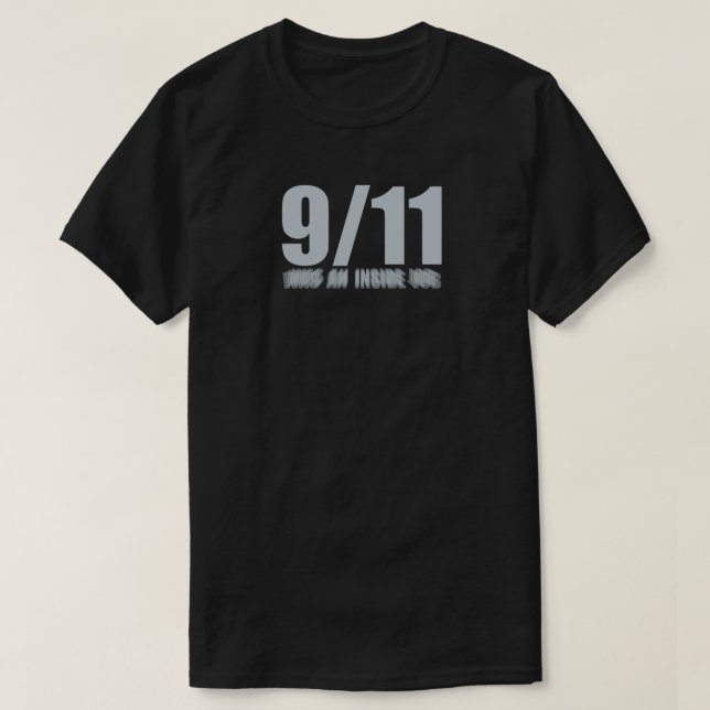 T-SHIRTS 9/11 ERA UM TRABALHO INTERNO (Frente do Design)