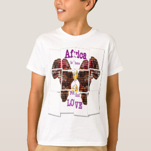 T-shirts A África é onde encontrei o Amor