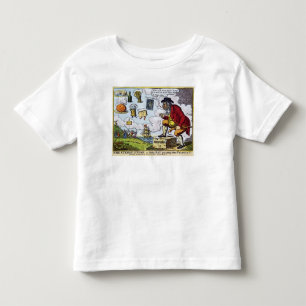 T-shirts A alpondra, John Bull que olha em