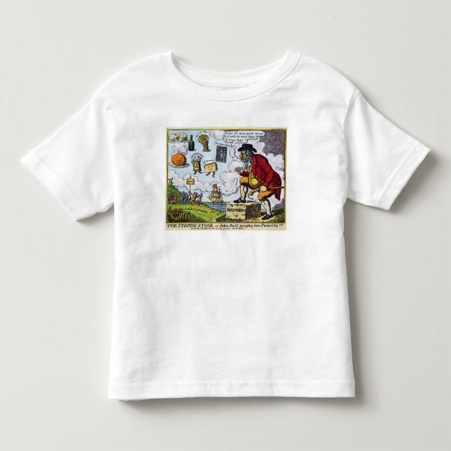 T-shirts A alpondra, John Bull que olha em (Frente)