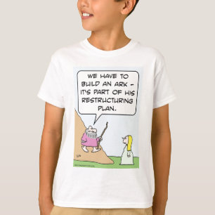 T-shirts A arca de Noah é para o plano de reestruturação