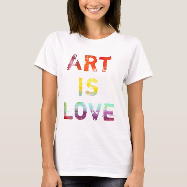 T-shirts A arte é amor (Frente)
