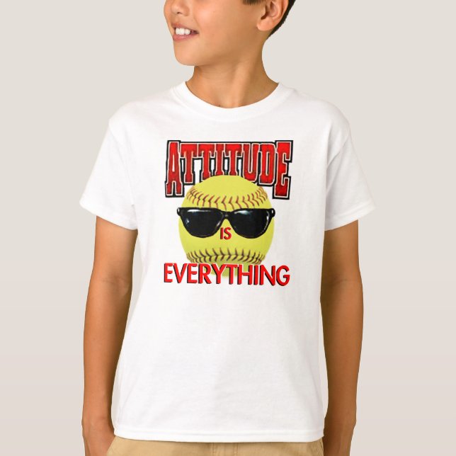 T-shirts A atitude é Tudo-Softball (Frente)