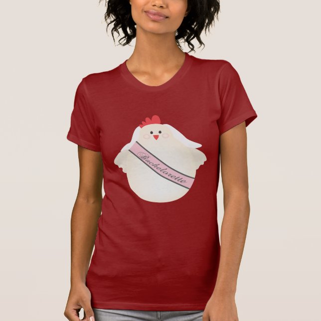 T-shirts A Bachelorette Hen Chicken Night Party (Frente)