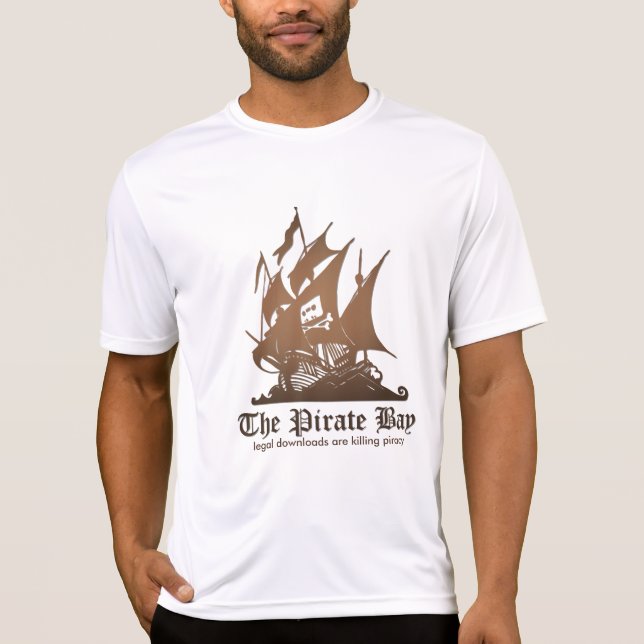 T-shirts A baía do pirata - a transferência legal está (Frente)