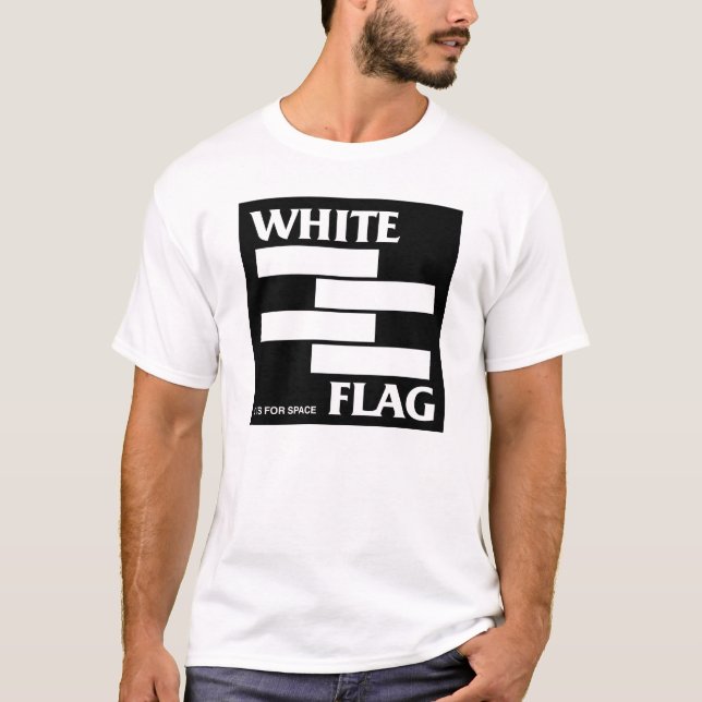 T-shirts A bandeira branca S É PARA o ESPAÇO (Frente)