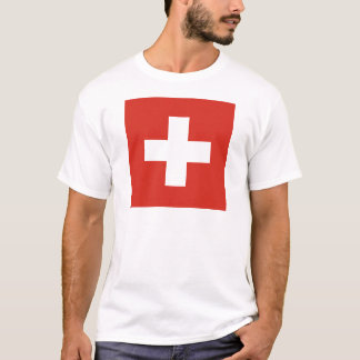 T-shirts A bandeira da suiça morre der Schweiz de