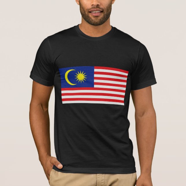 T-shirts A bandeira de Malaysia (Frente)