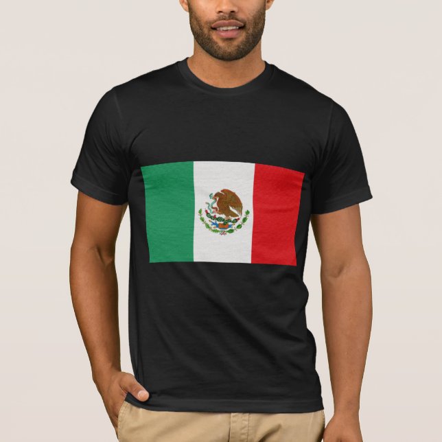T-shirts A bandeira de México (Frente)