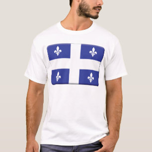T-shirts A bandeira de Quebeque PERSONALIZA