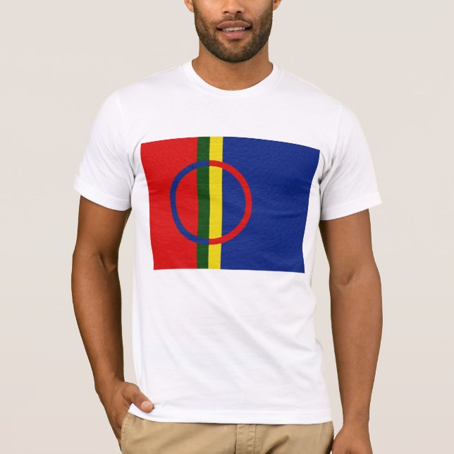 T-shirts A bandeira de Sami (Frente)