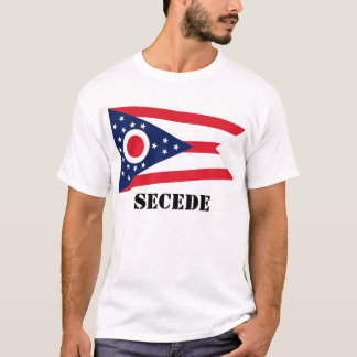 T-shirts A bandeira do estado de Ohio, SECEDE, SECEDE