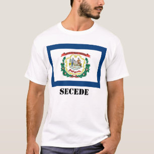 T-shirts A bandeira do estado de West Virginia, SECEDE