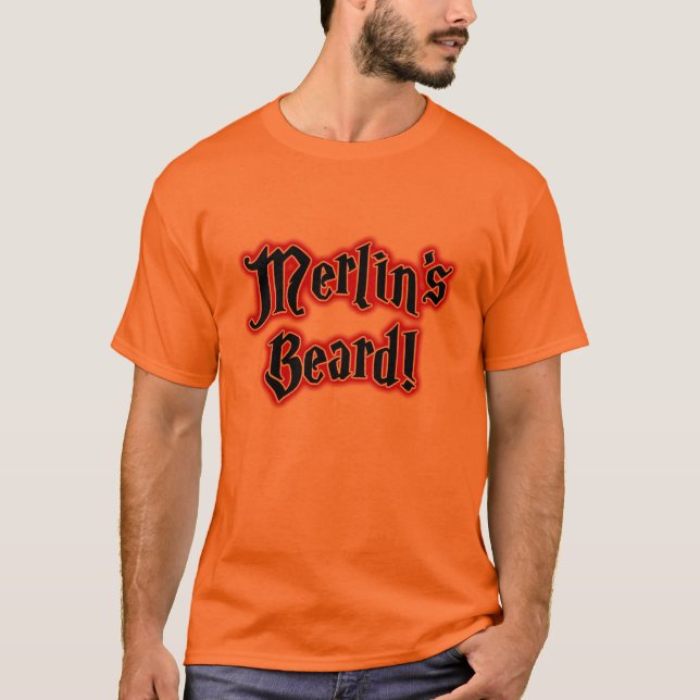 T-shirts A barba de Merlin - mágica, mágico, feiticeiro (Frente)