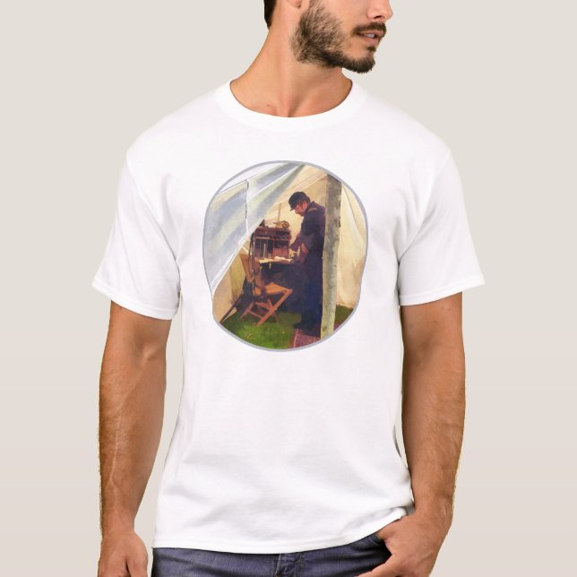 T-shirts A barraca do oficial da guerra civil (Frente)